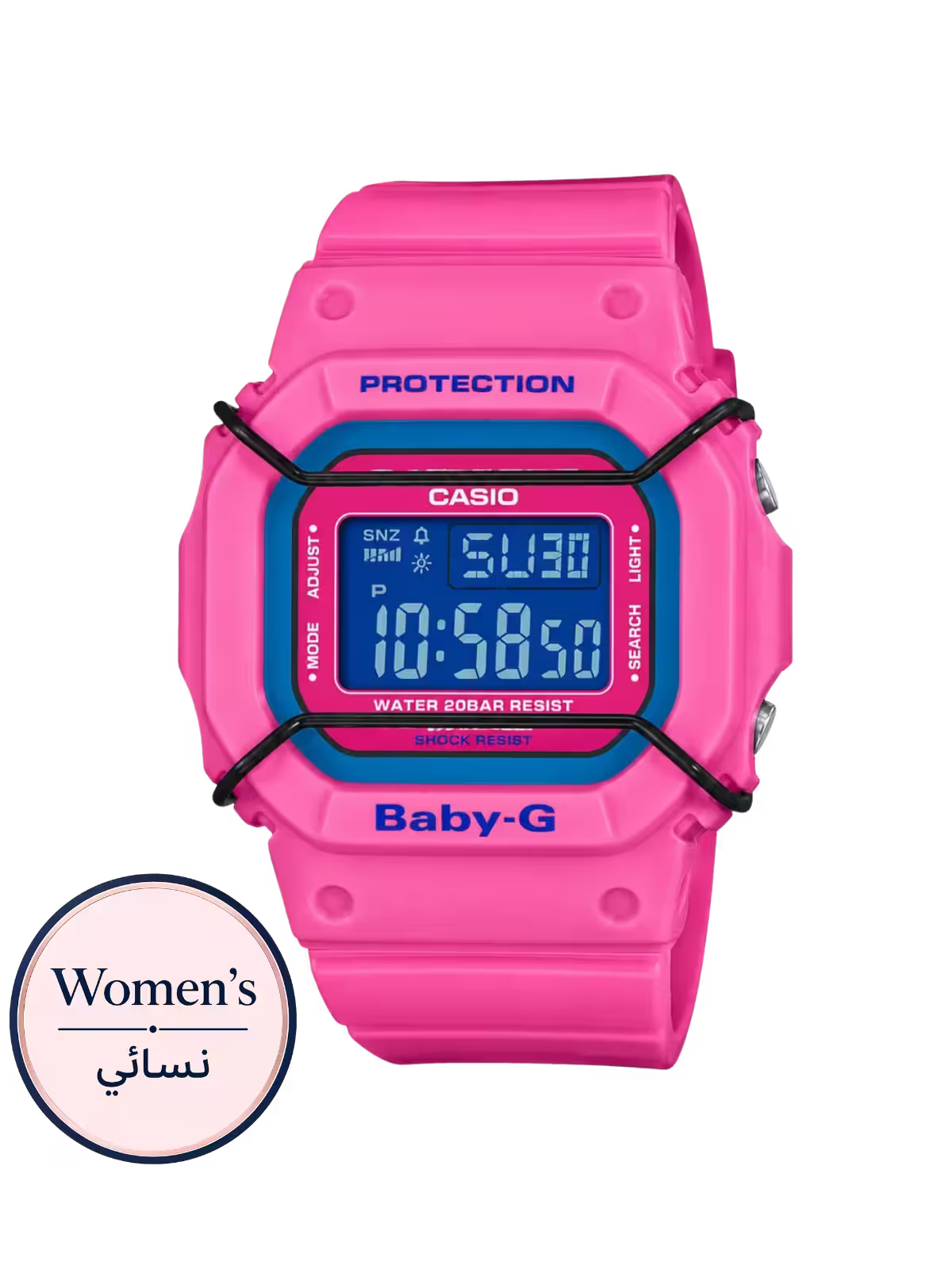 ساعة يد نسائية Baby-G BGD-501-4DR باللون الوردي