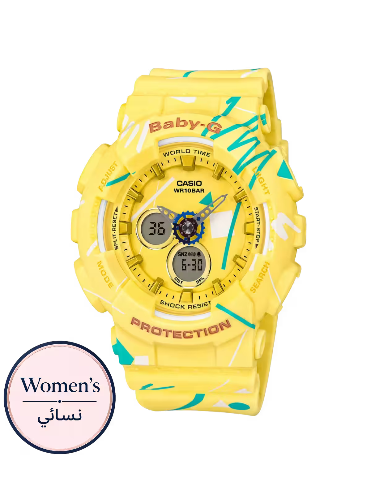 Baby-G BA-120SC-9ADR Women’s Yellow Watch