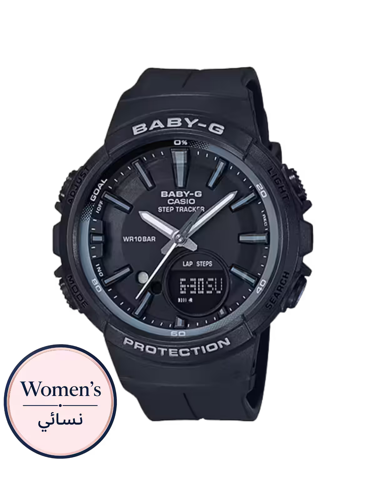 ساعة Baby-G BGS-100SC-1ADR السوداء النسائية