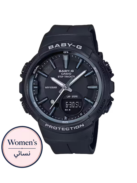 ساعة Baby-G BGS-100SC-1ADR السوداء النسائية