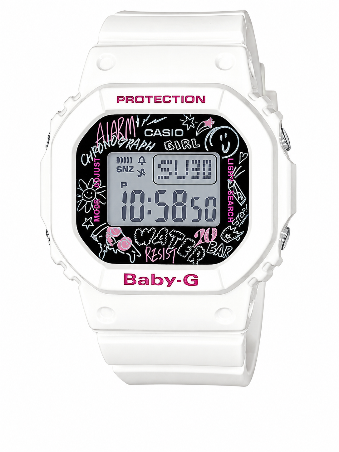 Baby-G BGD-560SLA-7A Women White Watch