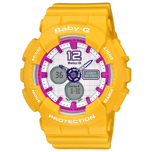 Baby-G BA-120-9BDR Women’s Yellow Watch