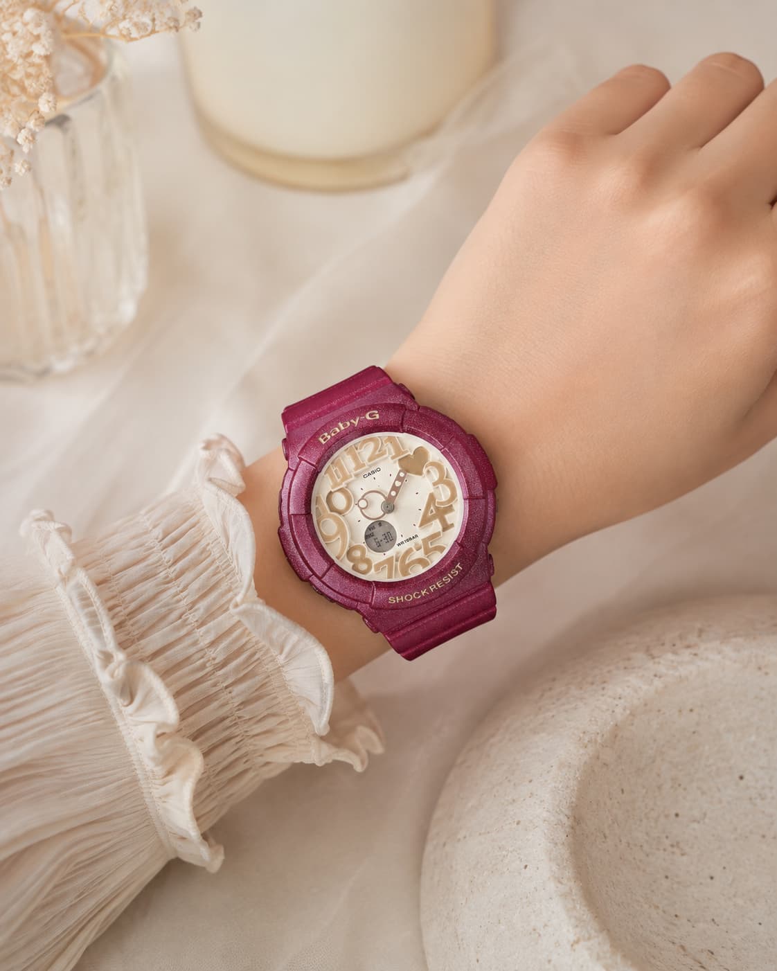 Baby-G BGA-131-4B2DR Women Red Watch