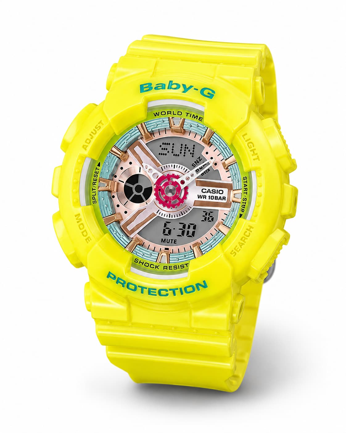 Baby-G BA-110CA-9ADR Women’s Yellow Watch