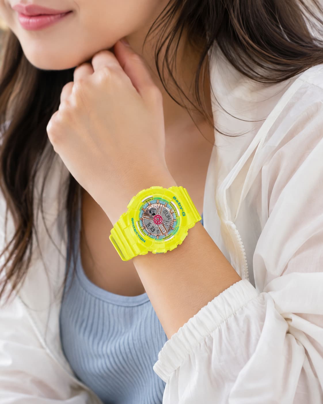 Baby-G BA-110CA-9ADR Women’s Yellow Watch