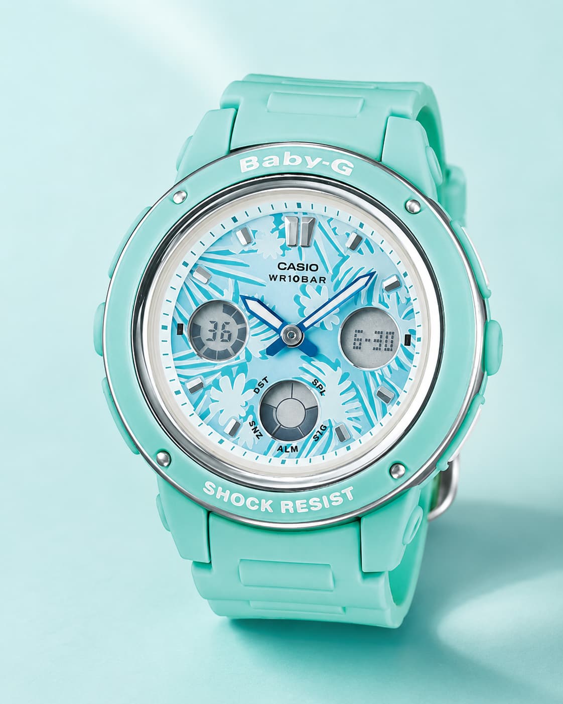 Baby-G BGA-150F-3ADR Women Green Watch