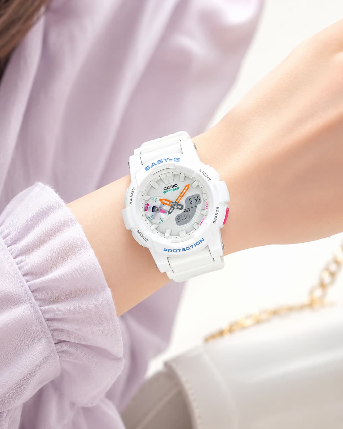 Baby-G BGA-185-7ADR Women White Watch