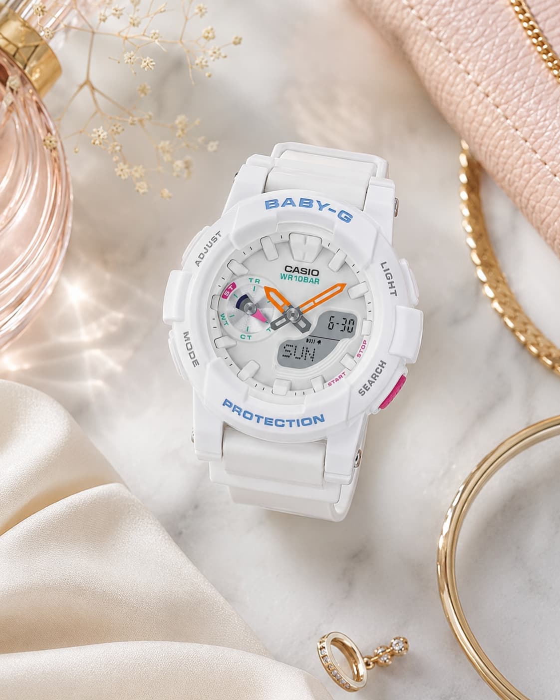 Baby-G BGA-185-7ADR Women White Watch