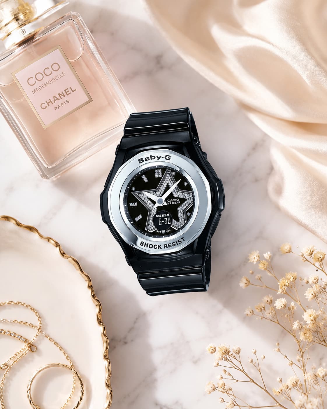 Baby-G BGA-103-1BDR Women Black Watch