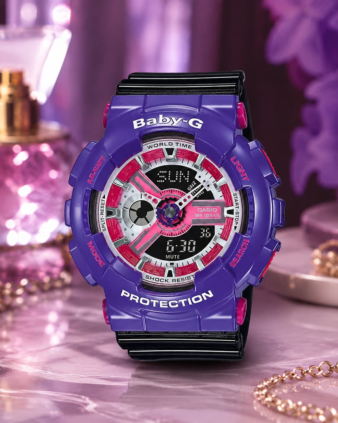 Baby-G BA-110NC-6ADR Women’s Purple Watch