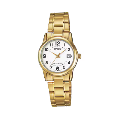Casio LTP-V002G-7B Women's Gold Steel Watch
