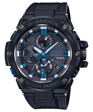 G-Shock GST-B100BNR-1A Solar Powered Bluetooth Black Steel Watch
