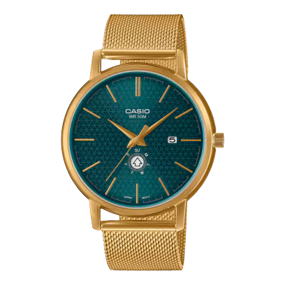 Casio MTP-B125MG-3AV Gold Steel Watch