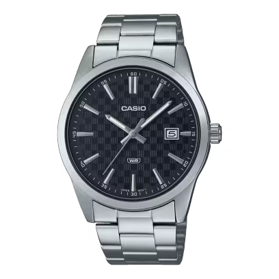 Casio MTP-VD03D-1A Black Steel Watch