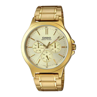 Casio MTP-V300G-9A Gold Steel Watch