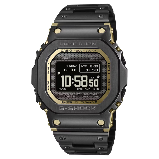 G-Shock GMW-BZ5000BD-1DR Solar Powered Bluetooth Multi-Band 6 Black Steel Watch