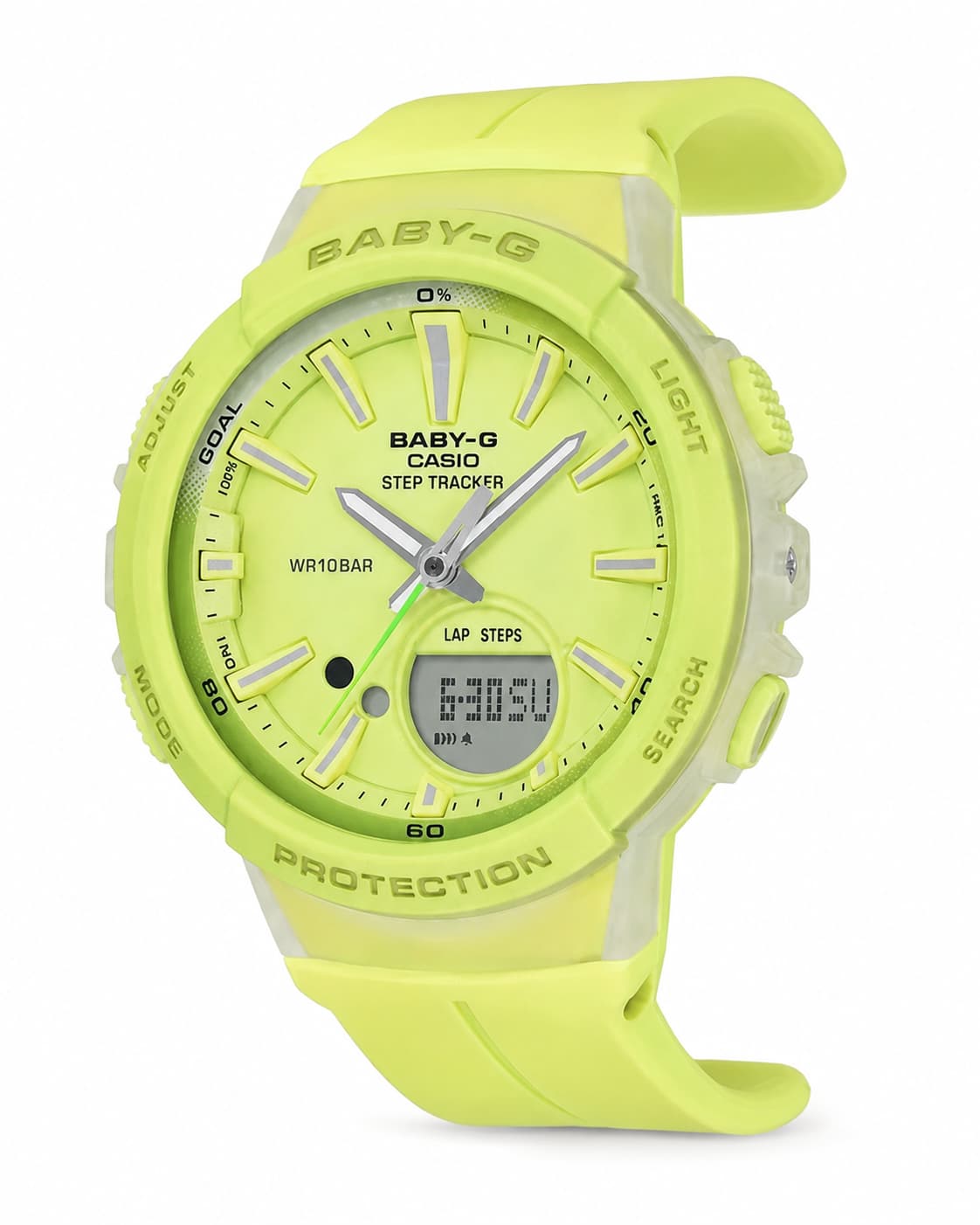 ساعة Baby-G BGS-100-9ADR النسائية باللون الأخضر