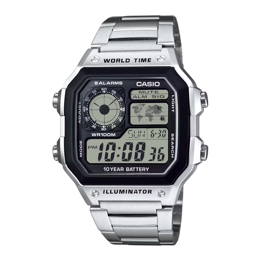 Casio AE-2100WHD-1AV Silver Steel Watch