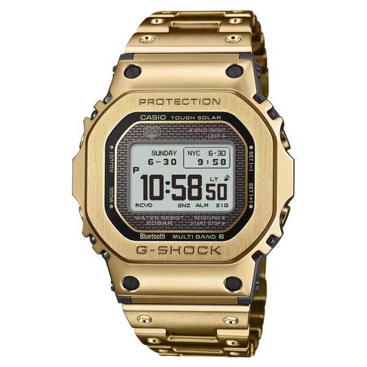 G-Shock GMW-BZ5000GD-9DR Solar Powered Bluetooth Multi-Band 6 Gold Steel Watch