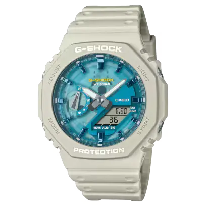 ساعة جي شوك GA-2100AS-5A باللون البيج