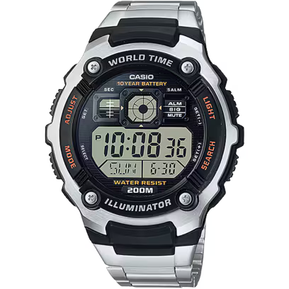Casio AE-2000WD-1AV Silver Watch