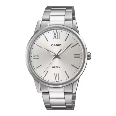 Casio MTP-1303DD-7A White Dial Stainless Steel Watch