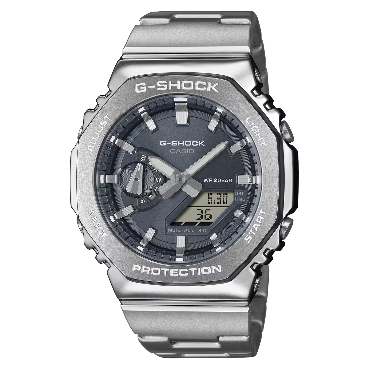 G-Shock GM-2110D-8ADR Gray Steel Watch