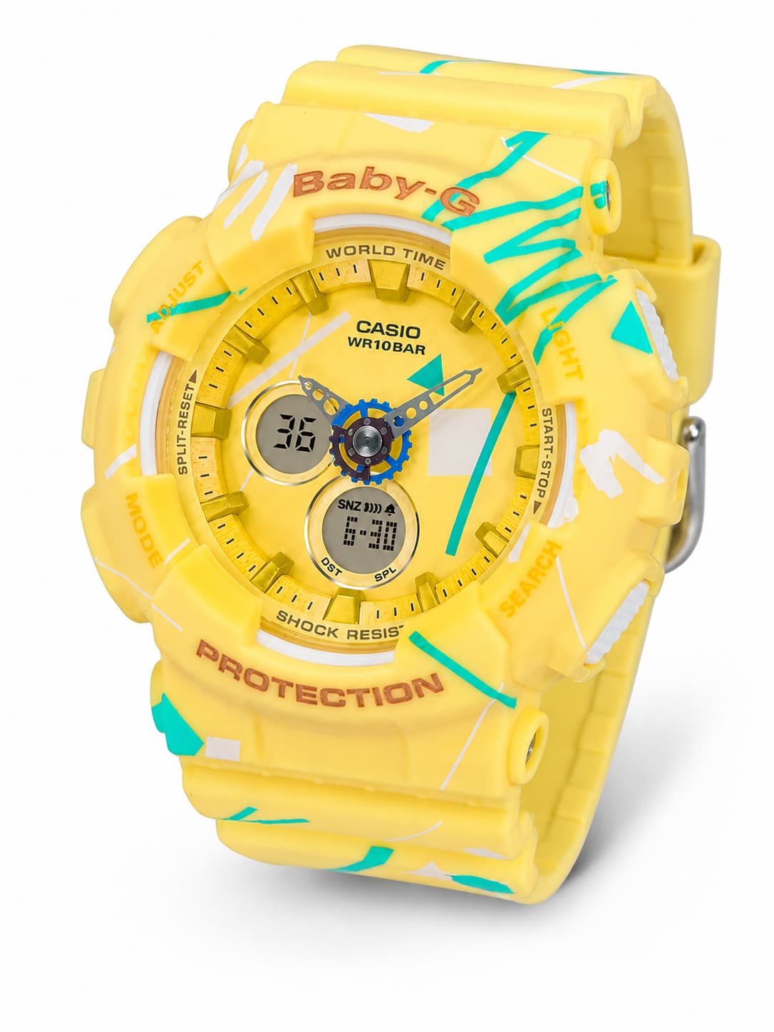 Baby-G BA-120SC-9ADR Women’s Yellow Watch