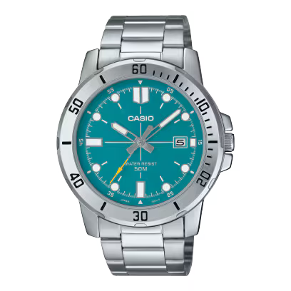 Casio MTP-VD01D-3E2V Green Steel Watch