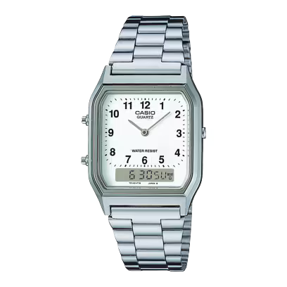 Casio AQ-230A-7BMQ Silver Steel Watch