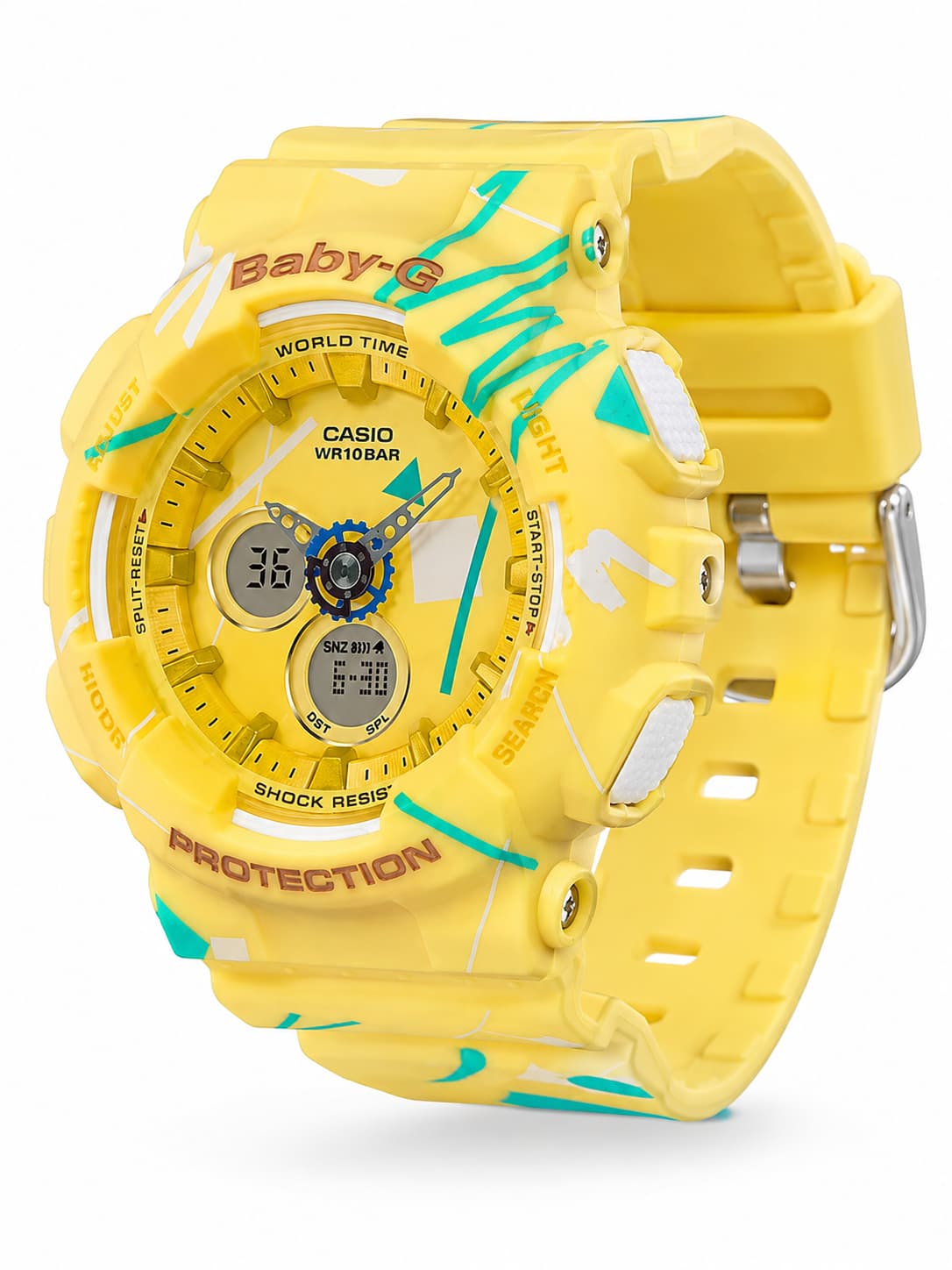 Baby-G BA-120SC-9ADR Women’s Yellow Watch