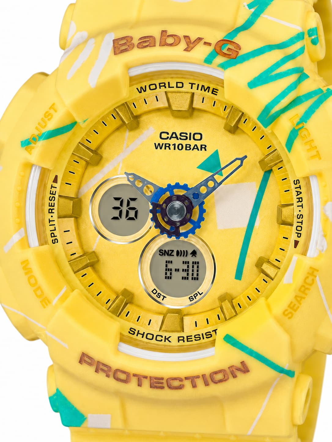 Baby-G BA-120SC-9ADR Women’s Yellow Watch