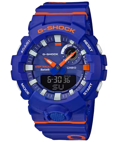 ساعة جي-شوك GBA-800DG-2ADR زرقاء بخاصية البلوتوث