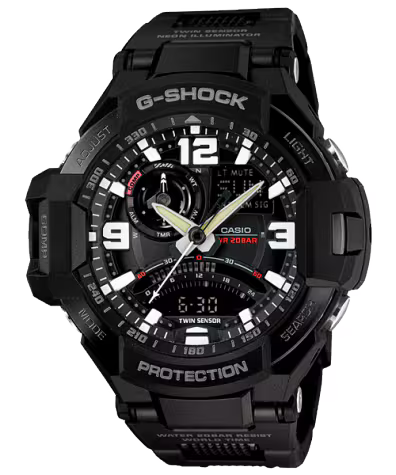 ساعة G-Shock GA-1000FC-1A إصدار خاص سوداء