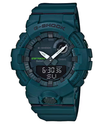 Casio G-Shock GBA-800-3A Bluetooth Step Tracker Green Sports Watch