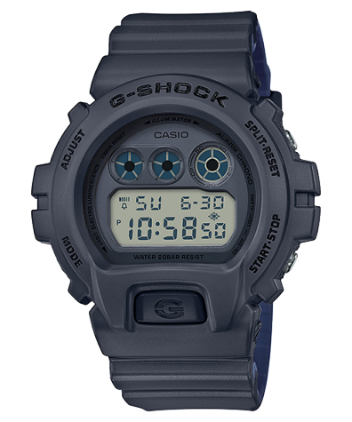 ساعة جي شوك DW-6900LU-8 رمادية