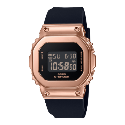 Casio G‑Shock  Black & Rose Gold Watch GM‑S5600PG‑1DR