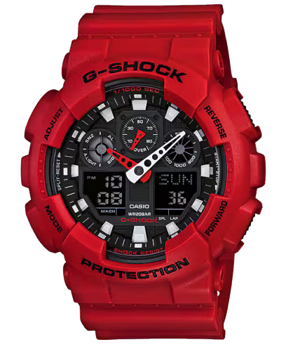 G-Shock GA-100B-4A Red Watch