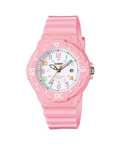 Casio LRW-200H-4B2 Pink Resin Analog Sports Watch