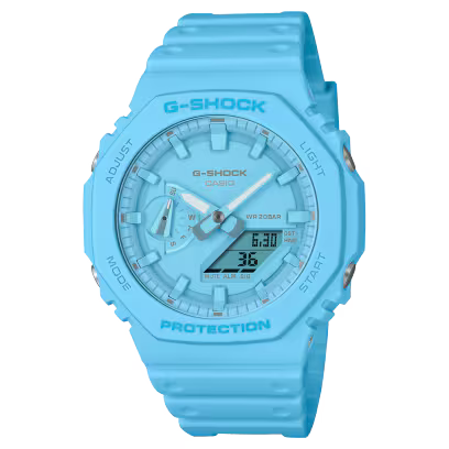 Casio G-Shock GA-2100-2A2 Full Blue Analog-Digital Watch
