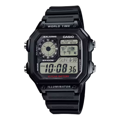 Casio AE-1200WH-1AV Black Watch