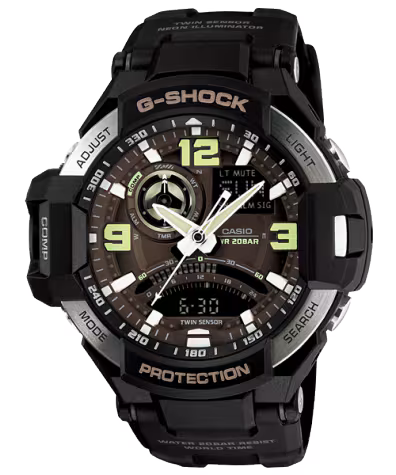 ساعة جي-شوك GA-1000-1B السوداء