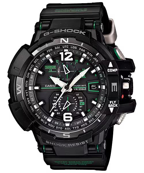 G-Shock GW-A1100-1A3DR Solar Powered Multi-Band 6 Black Watch