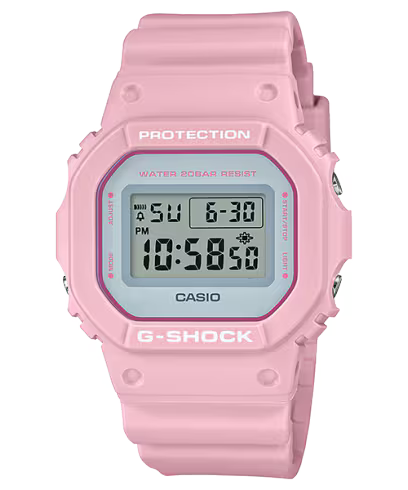 Casio G-Shock DW-5600SC-4 Square Case Shock Resistant Pink Digital Sports Watch