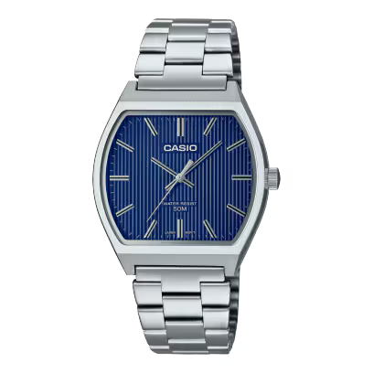 Casio MTP-B140D-2A Stainless Steel Blue Dial Analog Watch