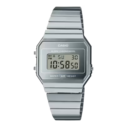 Casio A700WEV-7A Silver Steel Watch