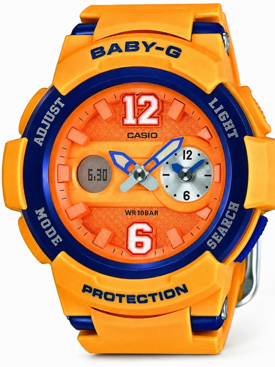 ساعة يد نسائية صفراء Baby-G BGA-210-4BDR