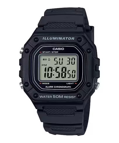 Casio W-218H-1AV Black Watch