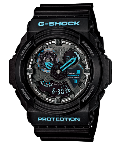 Casio G-Shock GA-300BA-1A Black Blue Watch