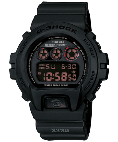 Casio G‑Shock Matte Black Watch DW‑6900MS‑1DR